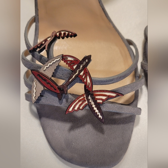 VALENTINO GARAVANI Bird Appliqué Suede Sandals size 40 (US 10) - Picture 8 of 11